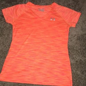 Under amour orange heat gear size small
